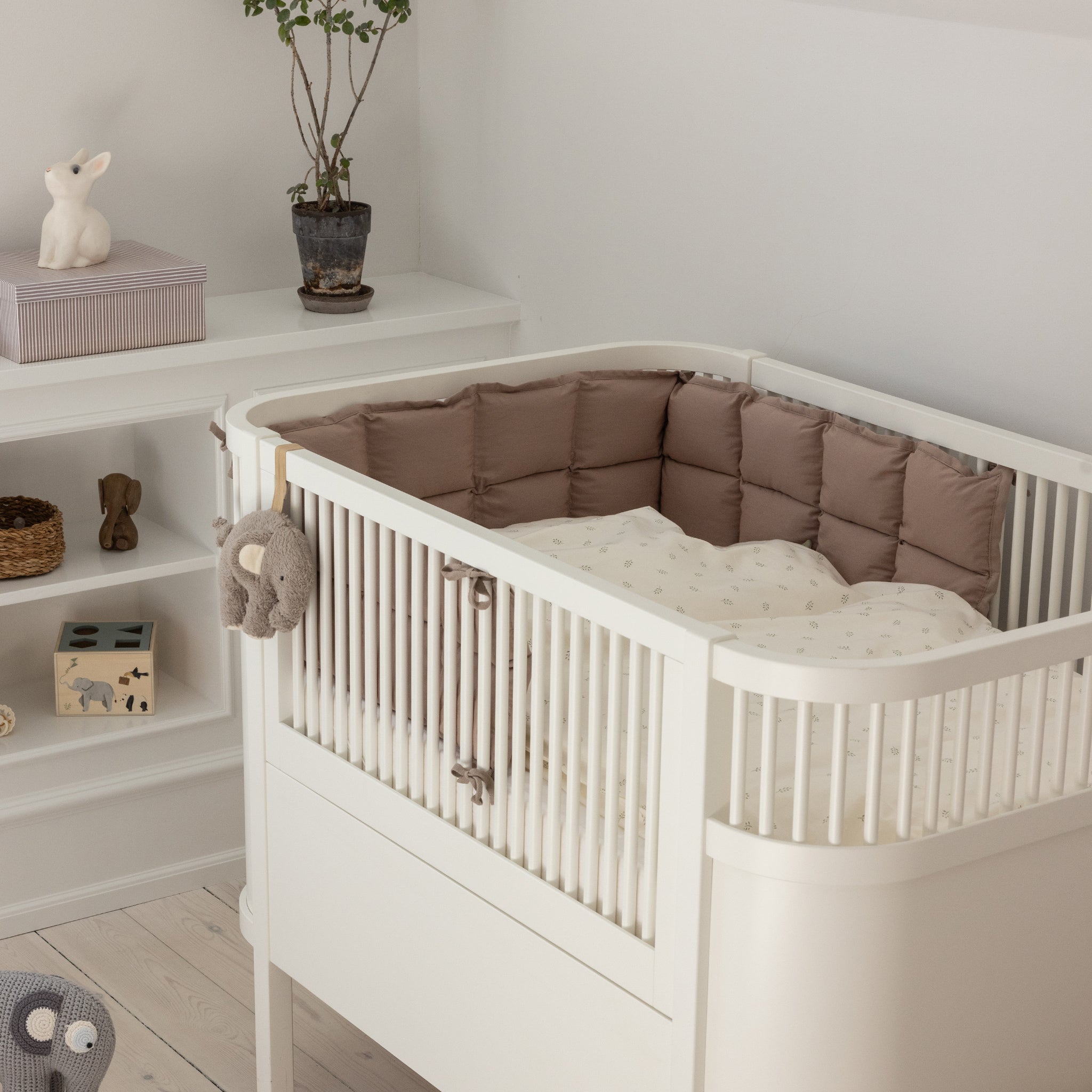Baby bumper 180 cm, Kapok - Sebra Sleep - Jetty beige