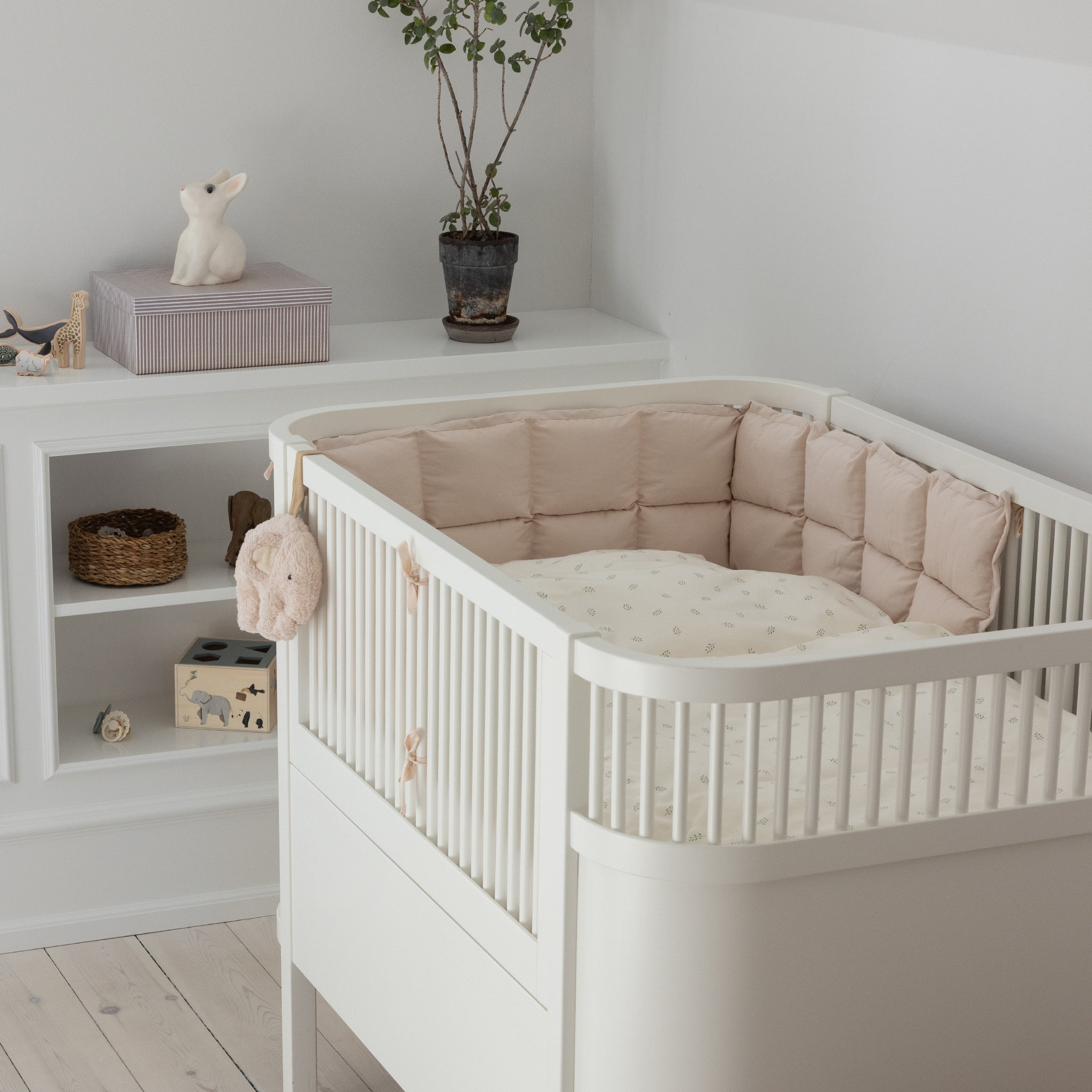 Baby bumper 180 cm, Kapok - Sebra Sleep - Birchbark rose
