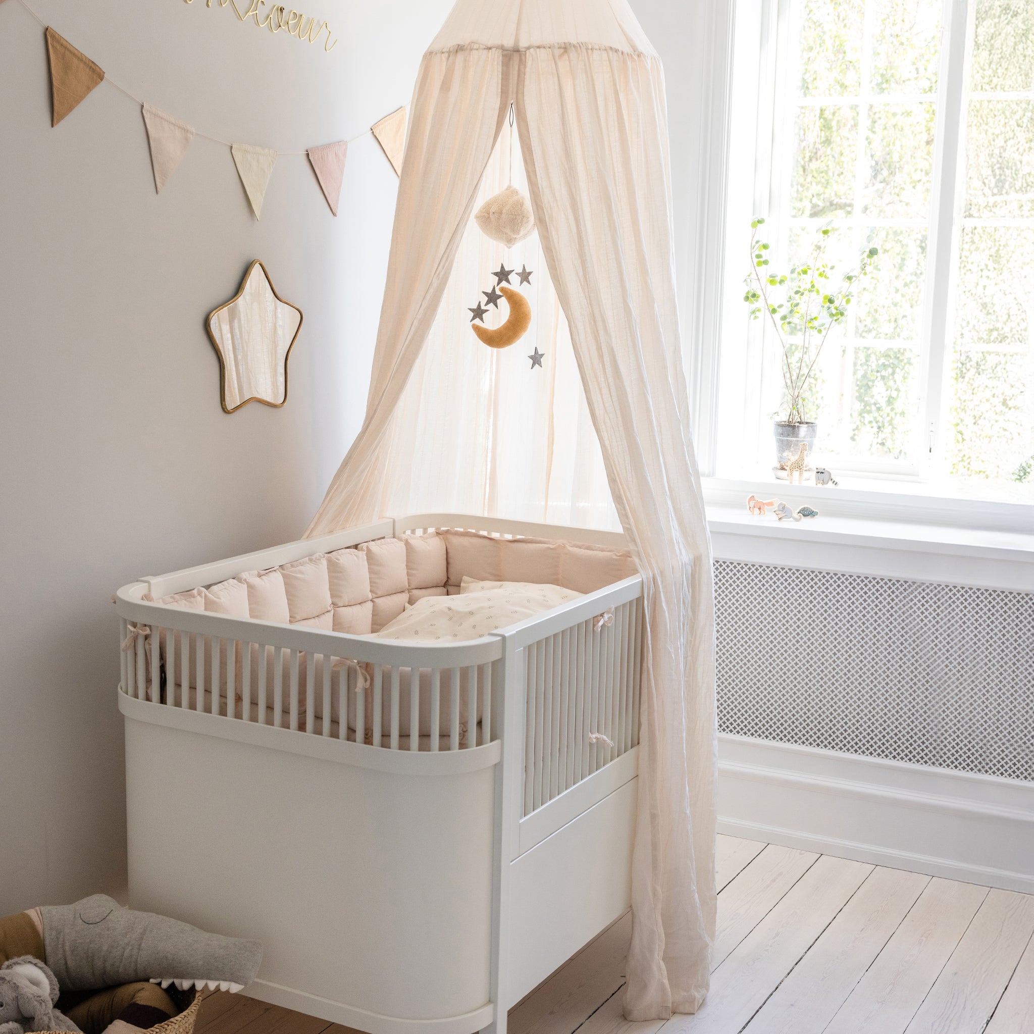sonanddaughter ベージュ ノースリーブセット Dobby Weave Canopy - Sebra Sleep - Birchbark rose