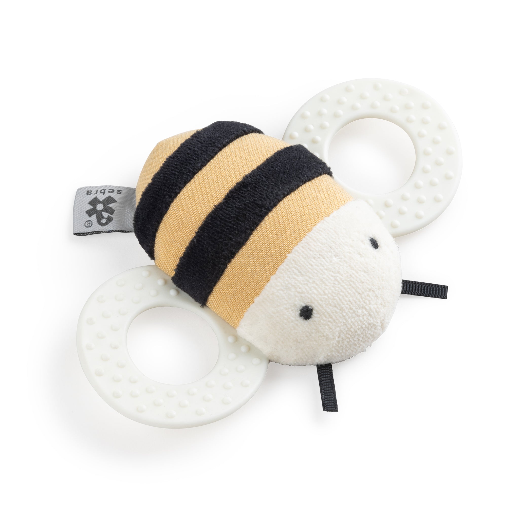 Activity rattle with mirror, Billy the bee - Sebra Play - Yellow