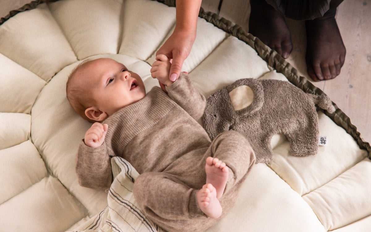 Activity rattle with mirror, Billy the bee - Sebra Play - Yellow