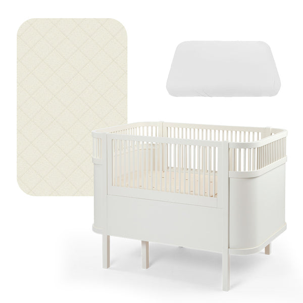 Bundle, Baby Crib, Classic white