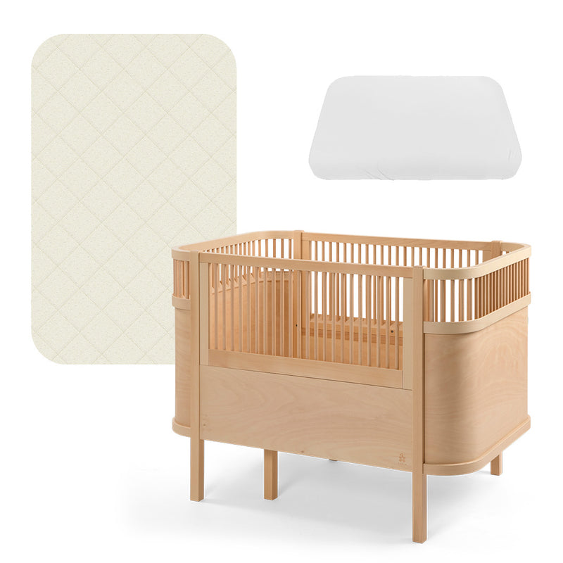 Bundle, Baby Crib, Wooden Edition